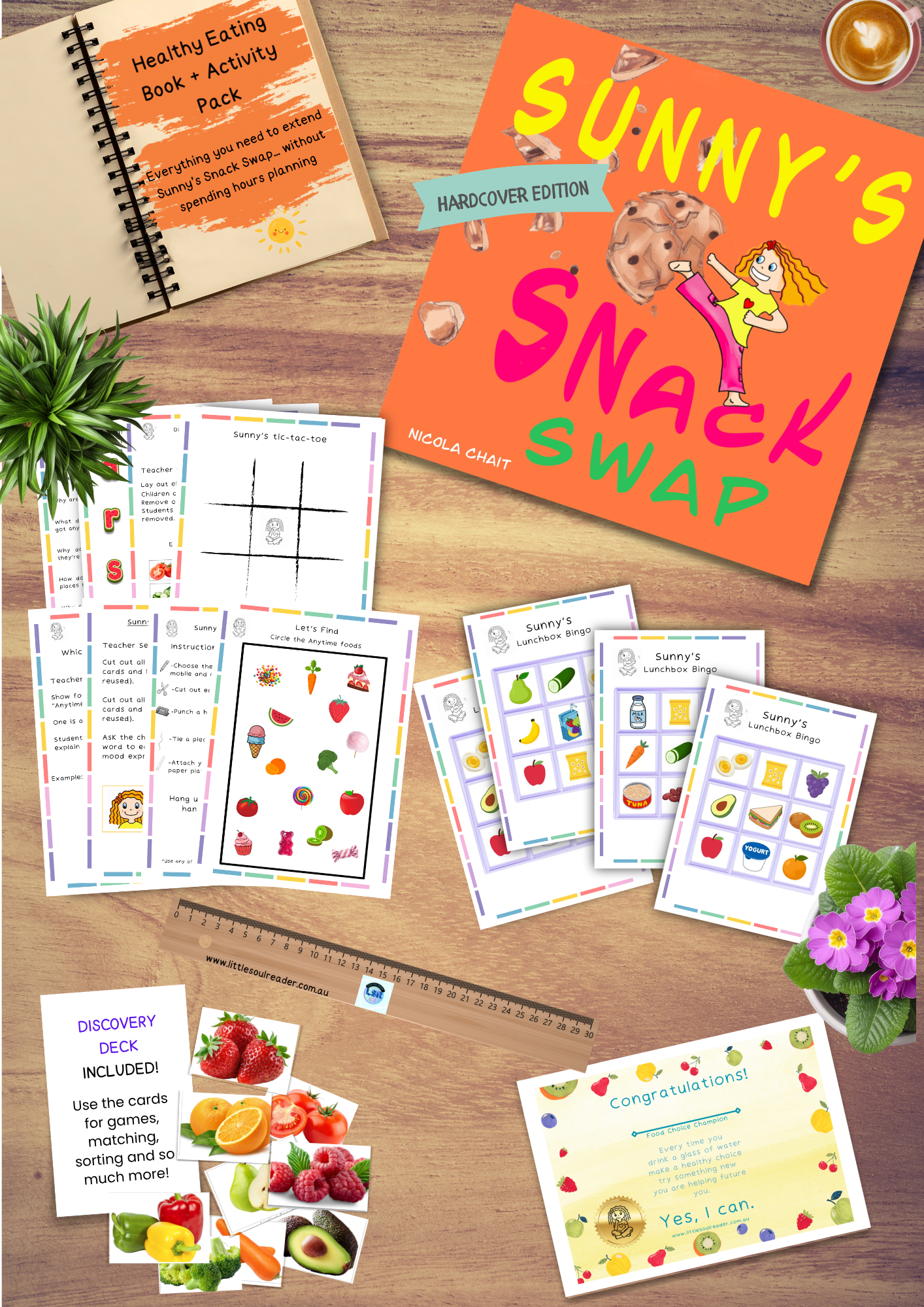 Sunny's Snack Swap Hardcover & Healthy Eating Activity Pack (Bundle)
