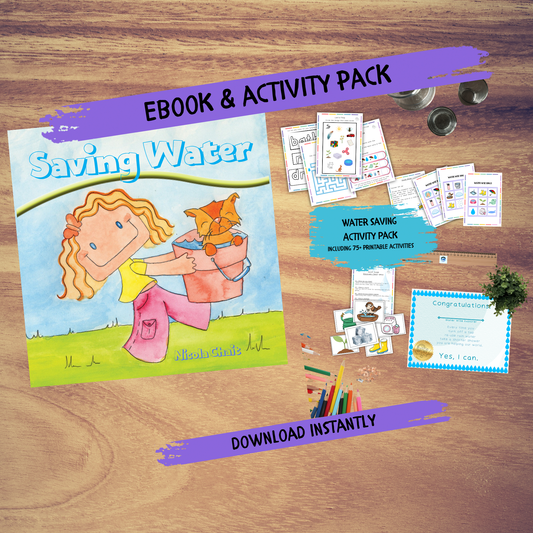 Saving Water eBook & Water Saving Activity Bundle